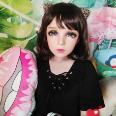 (XF)Crossdress Sweet Girl Resin Half Head Female Cartoon Character Kigurumi Mask With BJD Eyes Cosplay Anime Role Lolita Doll Mask (XF)Crossdress Sweet Girl Resin Half Head Female Cartoon Character Kigurumi Mask With BJD Eyes Cosplay Anime Role Lolita Doll Mask